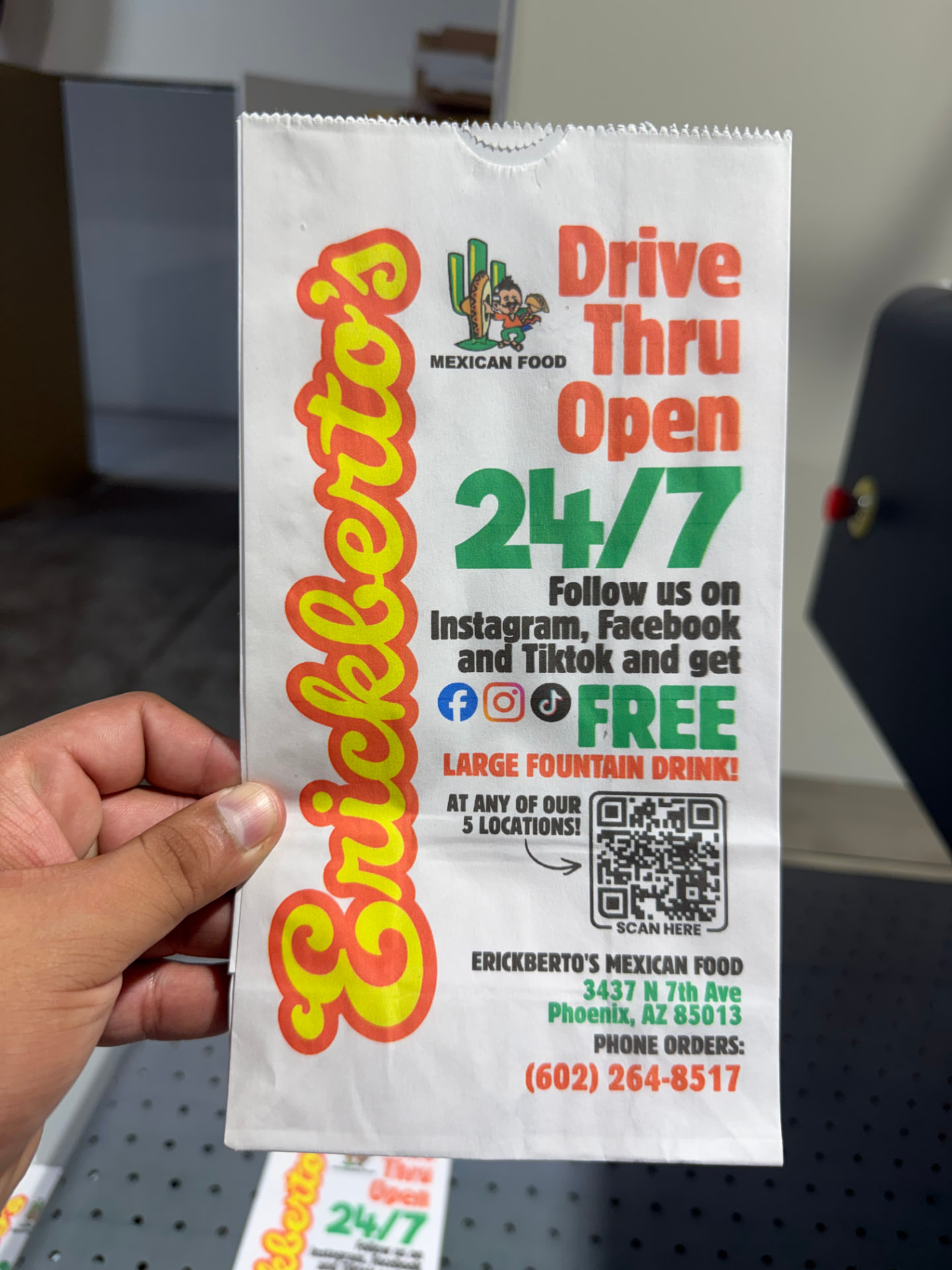 Erickberto's Mexican Food — Full-Color Takeout Bags with Handles