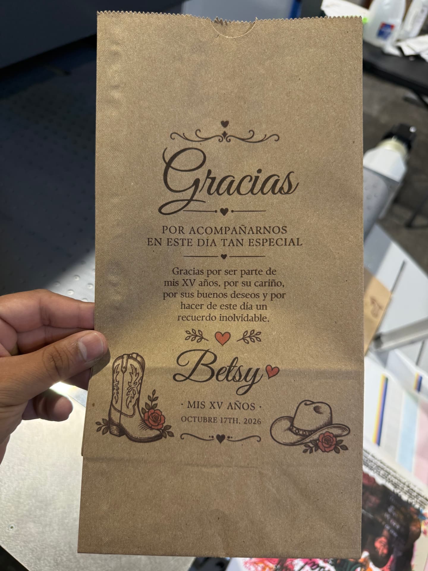 Betsy's Quinceañera — Personalized Quinceañera Favor Bags